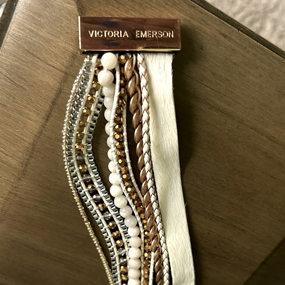 Victoria Emerson Boho 7 Strand Magnetic Close Bracelet